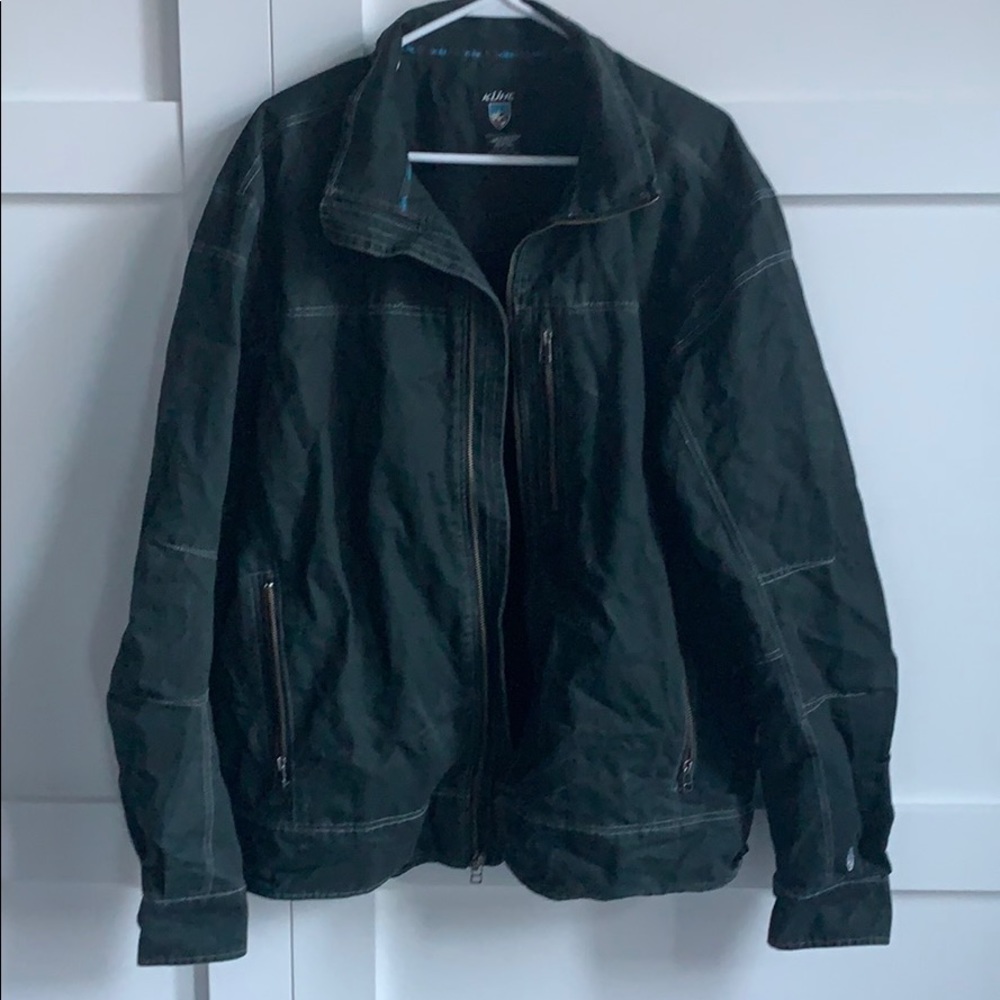 KUHL Military Green Vintage Patina Dye Jacket.